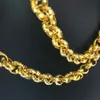 Anello bullone belcher placcatura elettronica sotto vuoto in oro Link collana da uomo a catena solida da donna gioielli N220 240103