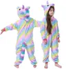 Kids Winter Stich Pyjamas Kinderen Panda Dinosaur Sleepwear Unicorn Kigurumi onesies voor jongensmeisjes Deken Slaper Baby Kostuum 240103