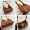 Borse da sera Borsa casual in pelle Pu 2024 Borsa primaverile ed estiva Moda donna Semplice ascella Stile coreano Spalla all'ingrosso