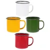 Wine Glasses 4 Pcs Enamelware Tea Mug Water Cup Coffe Chinese Traditional Retro For Travel