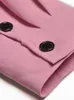 Trench da donna Cappotto rosa Autunno Designer Manica lunga Moda Elegante Vintage Occasioni formali Feste Casual Francese per le donne I2EA