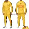 Men'S Tracksuits Mens Ussr Soviet Union Kgb Moscow 2022 Hoodie Tracksuit Fashion Printing Sweatshirt Plover Tops Pants Sportwear Dro Dhvz9