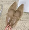 Våren ny spetsiga tå kvinnor platt skor mode mix färg damer Eelgant Mary Jane Shoes Female Greadow Ballerinas Shoes 873-1