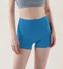 2024 lulemone shorts Shorts de yoga Shorts actifs pour femmes Vêtements de course Pas de ligne en T Nu Élastique Serré Sports pour femmes Shorts de yoga multicolores Short taille haute