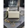 2024 Sacs de soirée Sac enveloppe Sac à bandoulière de luxe Designer Mini Sac à bandoulière en cuir de veau Beige Sacs à bandoulière Qiuaiity UPTOWN CHAIN WALLET HAYBRICK