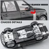 Stor 1/18 Range Rover SUV Off-Road Vehicle Eloy Model Car Diecast Scale Static Collection Sound Light Toy Car Gift For Kids 240103