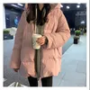 Women's Down Padded Jacket Women 2024 Y2k Korean Version Of Loose Turtle Back Profile Thick Winter Mid-length Bread Suit Tide