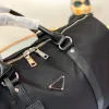 Bolso de lona de nailon negro a la moda, bolsos de equipaje de 42 cm, bolso deportivo de viaje para hombre y mujer, bolso de lona impermeable de gran capacidad, correa ajustable