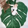Tapetes em forma de folha tapete decoração para casa tapete de banheiro verde varejo