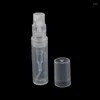 Garrafas de armazenamento mini transparente 2 ml spray garrafa plástica perfume amostra vazia adequada para festa de viagem 90 peças