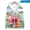 Men's Hoodies Game Slime Rancher 3D Print Men Zipper Hoodie Women Streetwear Hip Hop Casual Boys Girls Zip Up Cartoon Sweatshirt