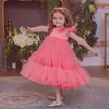 born Baptism Dress For Baby Girls Princess Evening Tutu 1st Year Birthday Party Toddler Girl Flower Christening Clothes 240104