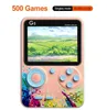 500 i 1 handhållna videospelkonsoler G5 Retro Game Player Mini Gaming Console HD LCD -skärm Två roller Gamepad Birthday Present for Kids W GXEM
