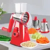 Groentensnijder Roterende Mandoline Groenten Fruitsnijder Shredder Kaas Chopper Rasp Keukenmachine Keuken Gadget 240104