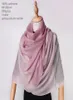 Scarves Naizaiga 100 Cashmere 80200cm Striped Yarndyed Pink Light Blue Beige Grey Women Winter Scarf SN2123913300