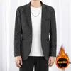 Herrenanzüge Hübscher formeller Herrenblazer Casual Business Schwarz Slim Fit S Gestreifte Jacke Kleidung dünn und dick