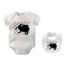 0-2T Newborn Baby Rompers Brand C Letter Print Short Sleeve For Kids Children Jumpsuits 100% Cotton Comfortable Infants Girl Boys Clothing smekids CXD240149-6