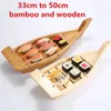 Japanische Küche, Boote, Sushi-Werkzeuge, Holz, handgefertigt, einfaches Schiff, Sashimi, verschiedene kalte Gerichte, Geschirr, Bar-Sushi-Set 240103