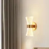 Vägglampa modern akryl lampor studera sovrum sängsidor krökta design vardagsrum lätt hem gång ljuskrona fixtur