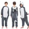 Halloween Dinosaur Animal Cartoon Hooded Jumpsuits Kids Onesies Kigurumi Dragon Pijama Totoro Sleepwear Adult Onesie Boy Onesies 240103