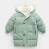 Enfants Manteaux Bébé Garçons Vestes Mode Filles Chaudes À Capuchon Combinaison De Neige Pour 3-10Y Adolescents Enfants Épais Longs Vêtements D'extérieur Enfants Vêtements D'hiver 240103