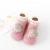 First Walkers Baby Toddler Shoes Soft Bottom Autumn And Winter Coral Velvet Small Children's Padded Thickening Warm Socks