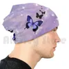 Baretten Y Las Mariposas (paars) hoed 983 vlinders mooie blauwe glitter glitters
