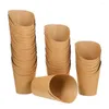 Besteksets 50 stuks Chip Cup Container Frieten Bewaarbekers Houder Papieren portie