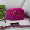 Designer Bag Women Marmont Crossbody Bag Handväskor Högkvalitativ handväska Soft Pu Leather Women Axelväskor kommer 20 cm CC