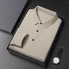 Camisas casuais masculinas negócios negócios manga longa camiseta confortável sólido top baggy pullovers férias férias diárias M-4XL