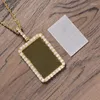 Pendentif Colliers Full Square Hip Hop No Family Po Frame Rap Collier