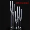 Candle Holders 5 Arms Tall Acrylic Candelabra Holder Clear Centerpieces For Wedding Birthday Party Dining Table Home Decor