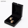 S Square Steampunk Gear Cufflinks For Mens Lepton Watch Mechanism Fashion Men Groom Wedding Cufflink 240104