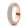 925 livres argent nouvelle mode charme bague originale, bague en argent, dames pleine diamant bague en or Rose