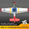 P51D RC Airplane One-key Aerobatic 2-Ch4-Ch RC Plane RTF Mustang Aircraft WXpilot Stabilization System 761-5 RTF 240103