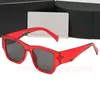 Óculos de sol quadrados mulheres retângulo marca designer Linea Rossa SunGlass masculino retro preto lente condução pesca oculos uv400 símbolo óculos de sol com logotipo triângulo 13