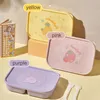 Bento Lunch Box 5 отсеков Контейнеры для приготовления еды Ланч-бокс для детей Прочные многоразовые контейнеры для хранения еды без BPA для школ 240103