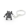 Schlüsselanhänger aus Metall, schwarz, französische Bulldogge, niedlicher Hund, Tier-Schlüsselanhänger, Schlüsselanhänger, Damen-Taschenanhänger, Haustier-Schmuck, Geschenk, ganze Menge, Lots203x