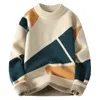 セーターの男性2023冬の暖かいセーターセーター秋のメンズファッションウールプルオーバー男性フルサイズM3XL My8005 240104