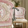 PINK Series American Chair Cover French Backrest Cushion Light Light Wind Cushion Clost Cover Cover Autumn and Winter 240104