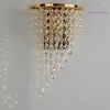 Vägglampa K9 Crystal Modern E14 LED -belysning Kreativt sovrum sovrum dekoration lampor