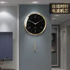 Horloges murales Moderne Simple Horloge Salle à manger Salon Maison Lumière Luxe 2024 Style Mural Timing Automatique