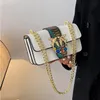 vendita all'ingrosso borse a tracolla da donna 4 borsa a catena con diamanti di colore dolce borsa a tracolla in pelle ispessita borsa da strada con serpente moda zaino con fibbia personalizzata 84556 #