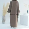 Vêtements ethniques Nuages Abaya Ouvert Front Mince Tissu Manches Papillon Surdimensionné Kimono Femmes Musulmanes Islamique Dubaï Turquie Kaftan Ramadan