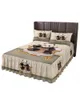 Юбка-кровать с пандой, сидящая на диване, эластичное покрывало в стиле ретро с наволочками, наматрасник, комплект постельного белья, простыня