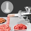 Robot da cucina in acciaio inossidabile Tritacarne manuale manuale Tritacarne Ripieno di salsicce Utensile da cucina per uso domestico Chopper di verdure 240103