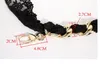 Black or White Lace Bag Chain Replacement Metal Strap for DIY Handbag Shoulder Bag Chains Obag Handles Strap drop ship wholesale 240103