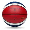 Motwione piłki do koszykówki Oficjalne rozmiar 765 PU Materiał na zewnątrz mecz uliczny na zewnątrz Mężczyzny Kobiety Dziecko Basketbol Topu 240103