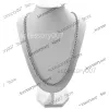 Designer Jewelry Naszyjnik 3 mm 925 Sterling Srebrny Skręcony Łańcuch Luksus Srebrny Naszyjnik dla kobiet mężczyzn
