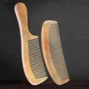 Handmade Natural Sheep Comb Fine Tooth Portable Hair Comb Anti-Static Scalp Meridian Massage Head Health Care Styling Tool 240104